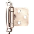 Anvil Mark 1-1/2 in. Satin Nickel Cabinet Hinge, 10PK 2494370